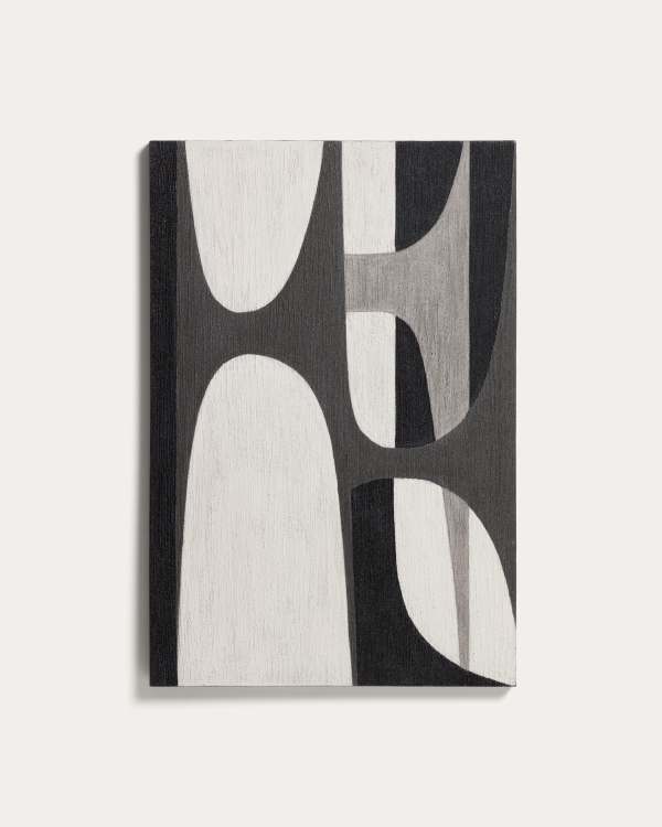 Onure black and white abstract picture 60 x 90cm