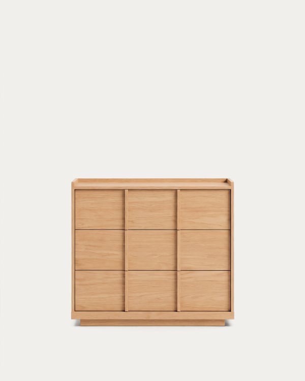 Onix dressoir van notenfineer in donkere afwerking 200 x 80 cm FSC