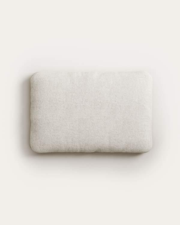 Cojín Blok retardante de fuego borreguito blanco 40 x 60 cm