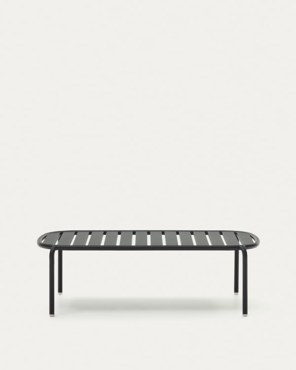 Joncols outdoor aluminium coffee table with powder coated grey finish, Ø 110 x 62 cm