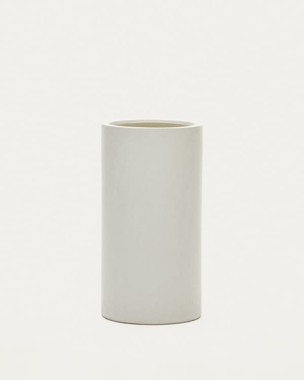 Aiguablava plant pot in white cement, Ø 42 cm