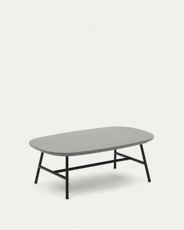 Bramant Couchtisch aus Stahl mit schwarzem Finish 100 x 60 cm