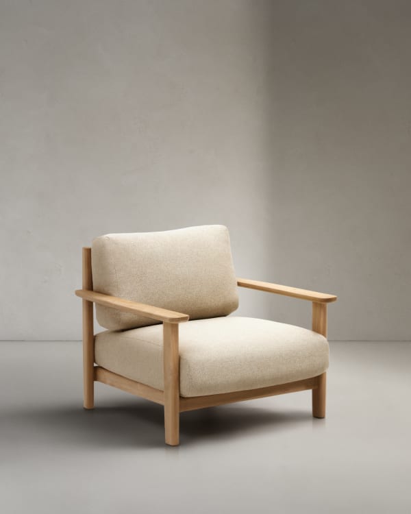 Tirant armchair made from solid teak wood FSC 100%