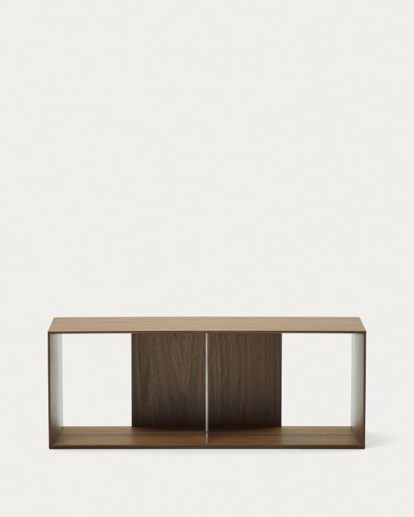 Litto large shelf module in walnut veneer, 101 x 38 cm