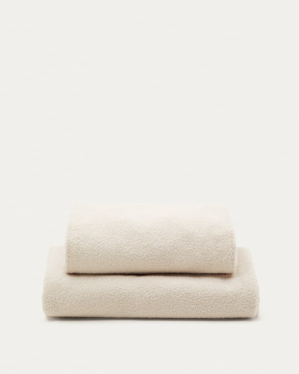 Martina bed cover in ecru bouclé for a 90 x 200 cm mattress