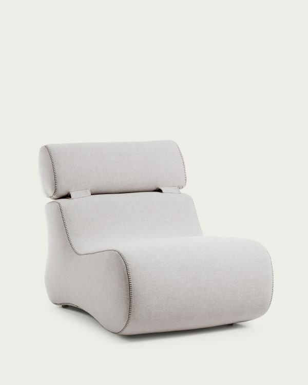 Club armchair in beige