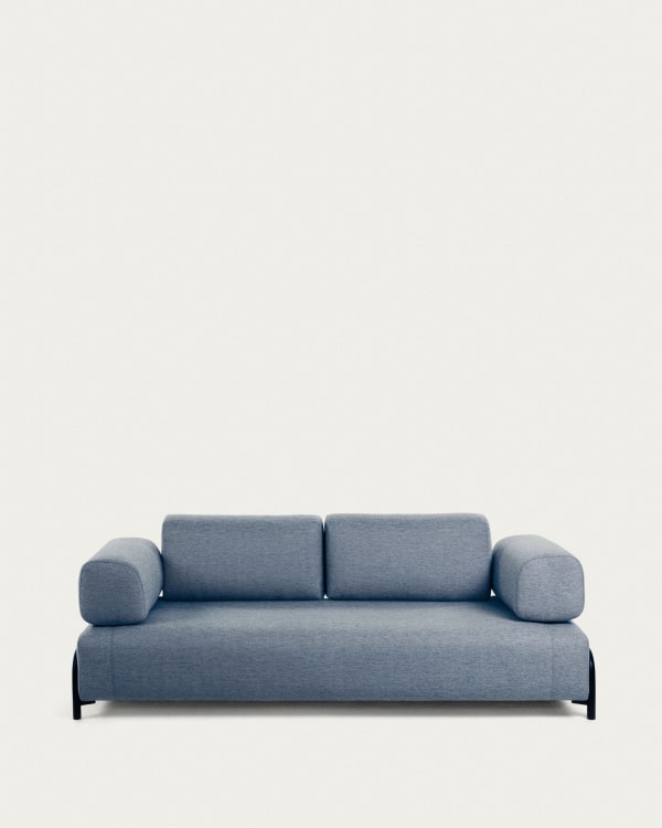 Compo 3 seater sofa in blue, 232 cm