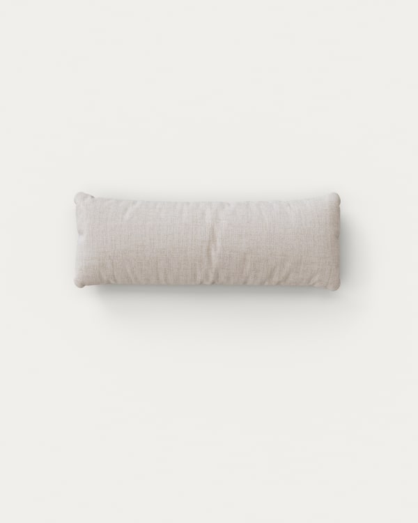 Sorells kidney cushion in beige 75 x 28 cm