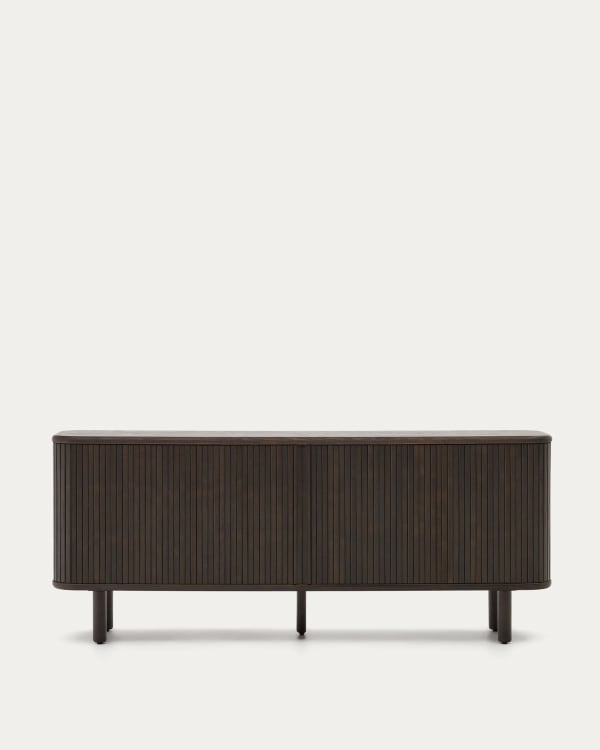 Mailen 2 door sideboard in ash veneer with a dark finish 180 x 75 cm