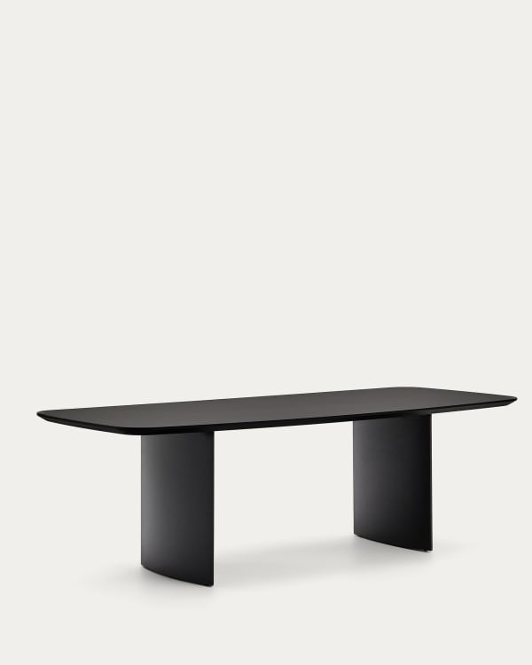 Litto black, lacquered MDF table, 240 x 100 cm