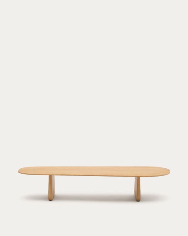 Pirita coffee table made from solid oak wood in a natural finish, 146 x 56.5 cm FSC 100%