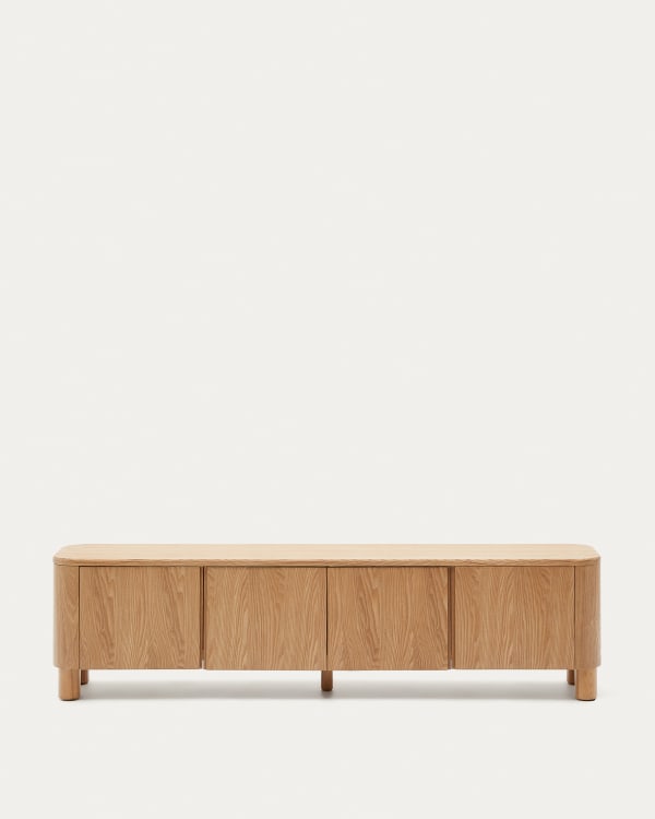 Salaya TV stand ash plywood FSC Mix Credit, 200 cm x 52 cm