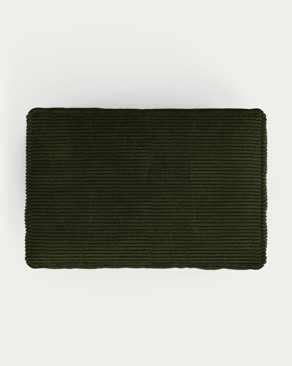 Blok cushion thick green corduroy 40 x 60 cm