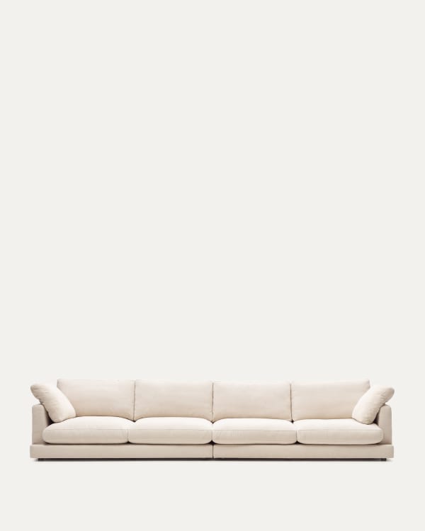 Gala 6-seater sofa beige, 390cm