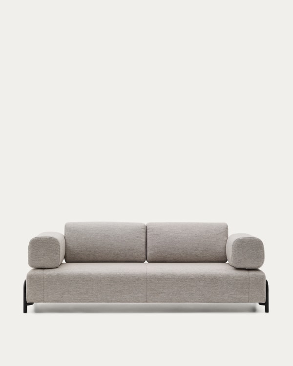 Compo 3 seater sofa in Beige-Grey, 232 cm