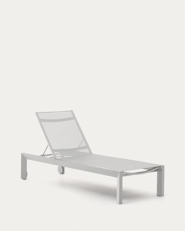 Canutells aluminum sun lounger with grey finish