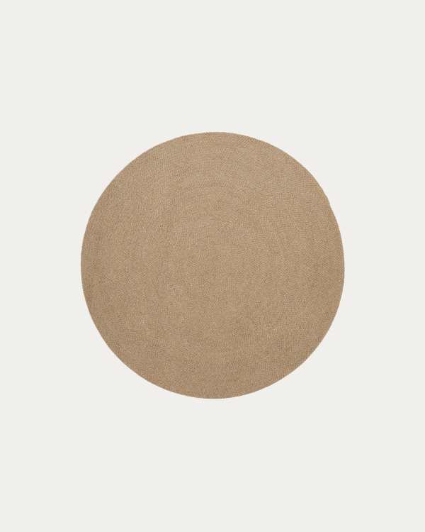 Rug Despas in synthetic fibers beige Ø150 cm