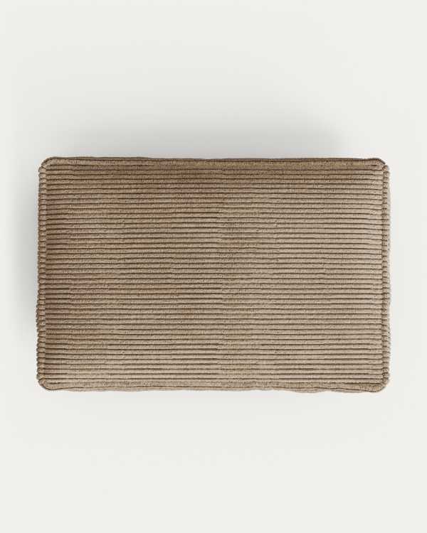 Blok cushion thick taupe corduroy 40 x 60 cm