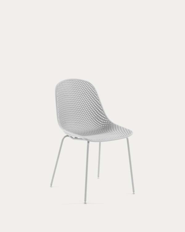 Quinby outdoor dining chair in white