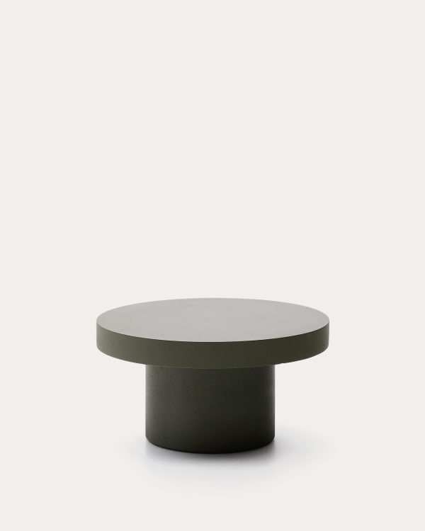 Aiguablava green cement coffee table Ø90cm