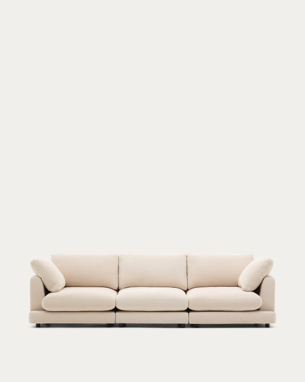 4-Sitzer-Sofa Gala mit beiger Chenille FSC Mix Credit 300 cm