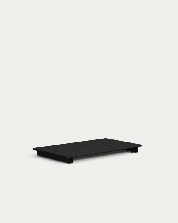 Modular Coffee tabletop in grey aluminium 52 x 91cm