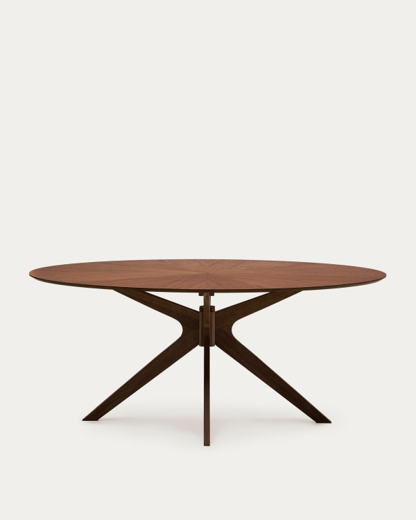 Naanim Tisch aus Nussbaumfurnier 180 x 110 cm