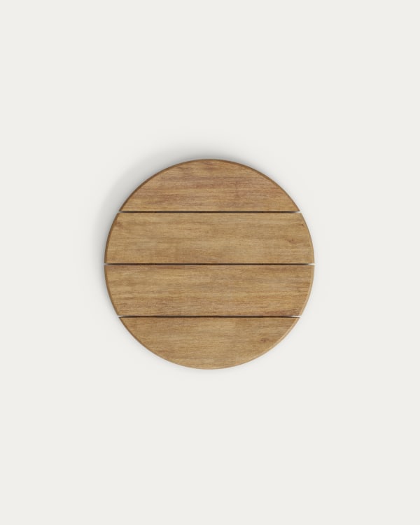 Plateau de table rond Saura en bois d'acacia, finition naturelle Ø55 cm FSC 100 %