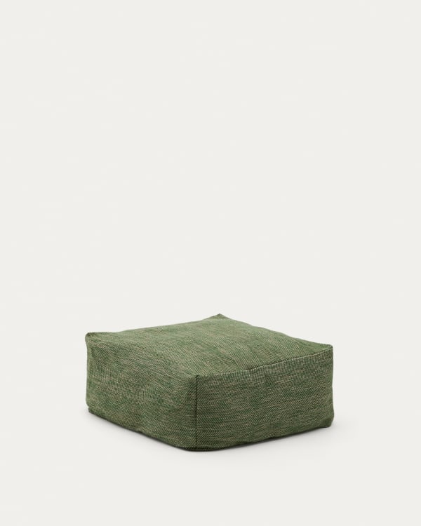 Pouf Vedell 100 % PET grün 60 x 60 x 30 cm