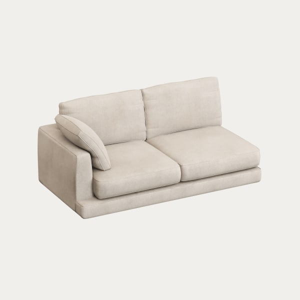 Gala sofa module 3-seater left beige