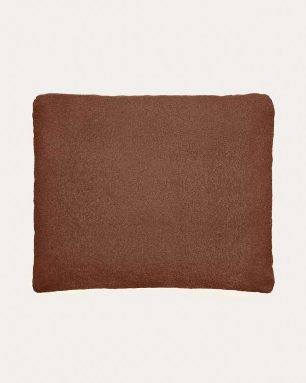 Martina terracotta bouclé cushion 60 x 52 cm
