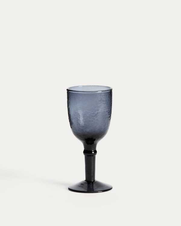 Weinglas Vinea aus blauem Recyclingglas