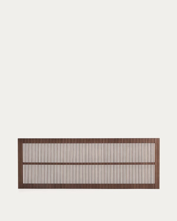Beyla solid ash wood headboard with walnut finish for 180cm bed FSC 100%