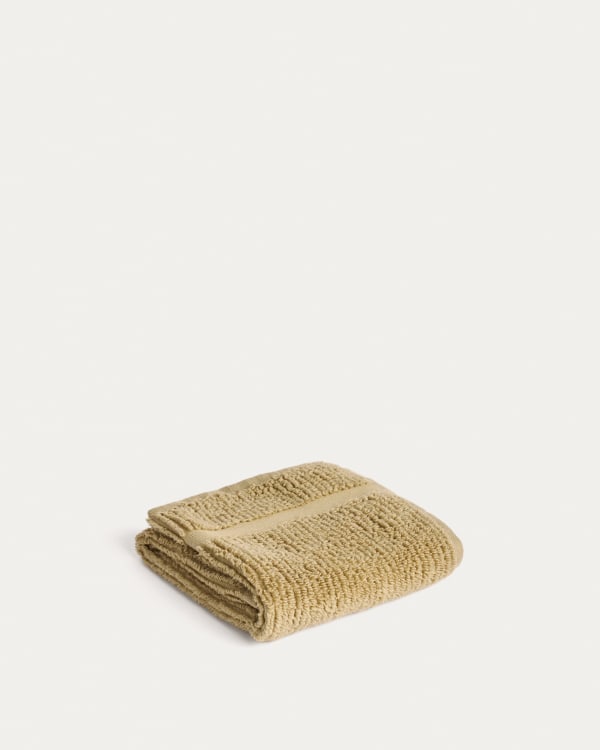 Toilettenhandtuch Olvira aus 100 % Baumwolle mit Jacquard-Muster, dunkelgrün, 30 x 50 cm