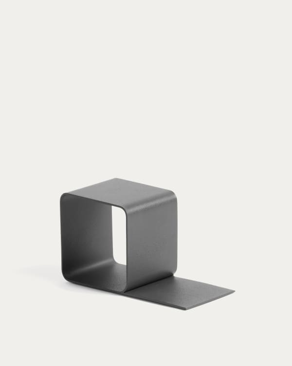 Reggilibri in ferro nero Mistra