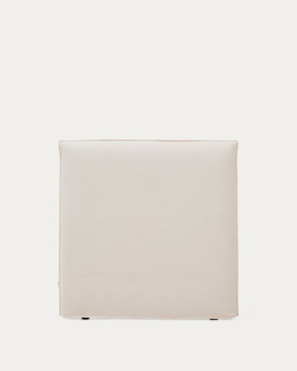 Capçal desenfundable Jaira de xenilla blanca per a llit de fins a 90 cm FSC Mix Credit