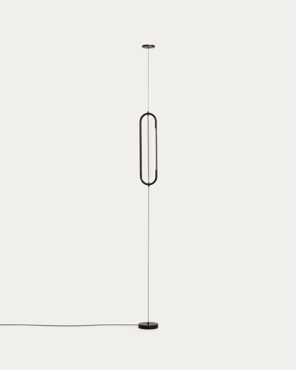 Bow black aluminium ceiling lamp Ø 16 cm