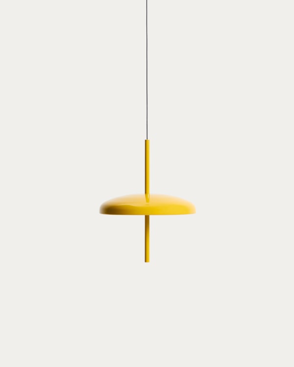 Porte yellow aluminium portable ceiling lamp Ø 16 cm