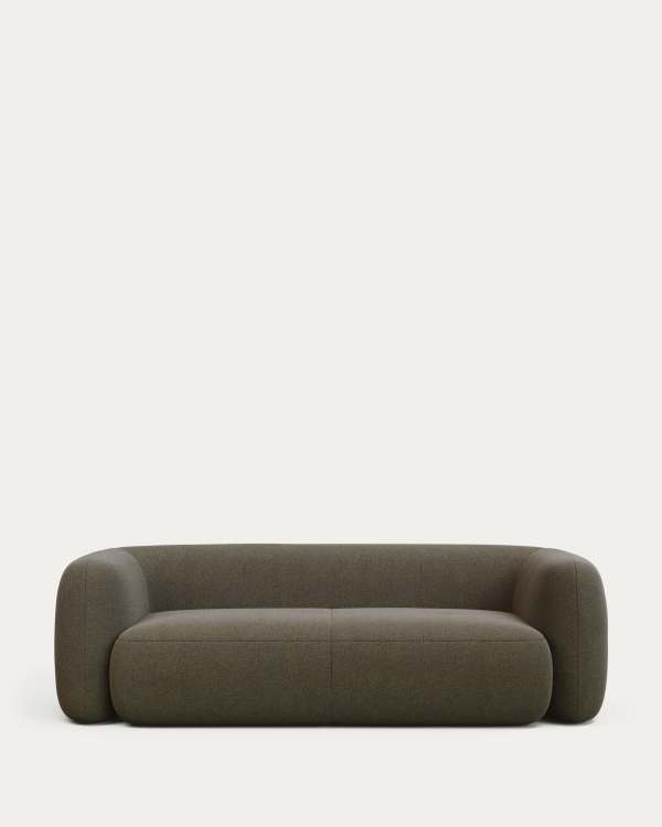 Martina green bouclé 3-seater sofa 246cm FSC Mix Credit