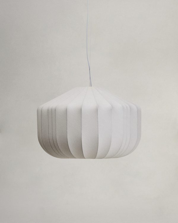 Somar ceiling lamp made with synthetic fibres and steel rods Ø51cm