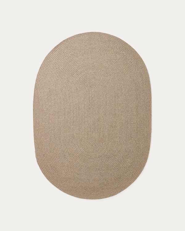 Despas beige synthetic fibre rug 160 x 230cm