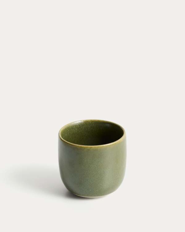 Uilo green ceramic mug
