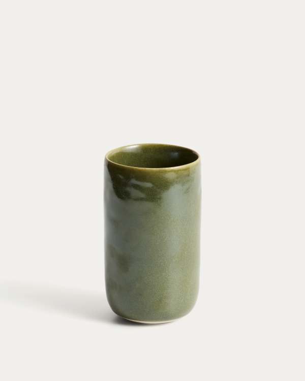 Uilo green ceramic mug