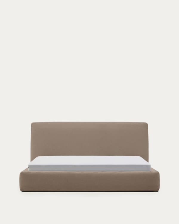 Blok brown bed with removable cover for 180 x 200cm mattress FSC Mix Credit