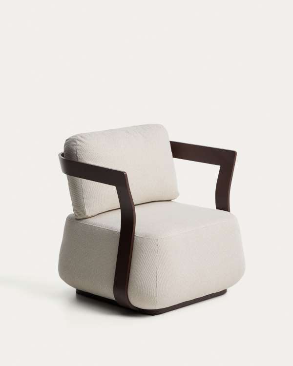 Tamaris outdoor fauteuil van bruin aluminium