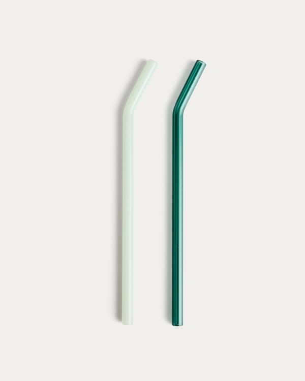 Micla set of 6 glass straws 10.5 cm