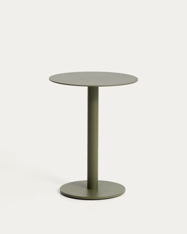 Asinara green aluminium side table Ø40cm