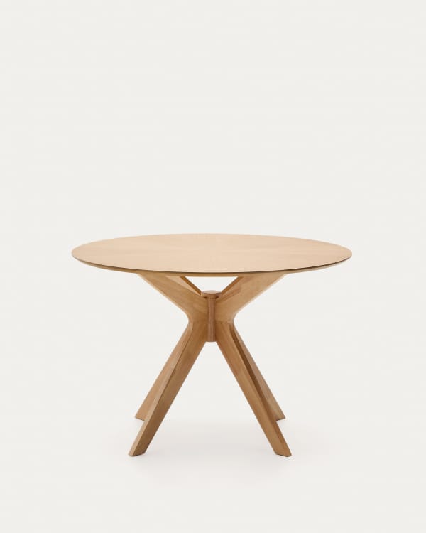 Naanim round table in oak veneer, Ø 100 cm
