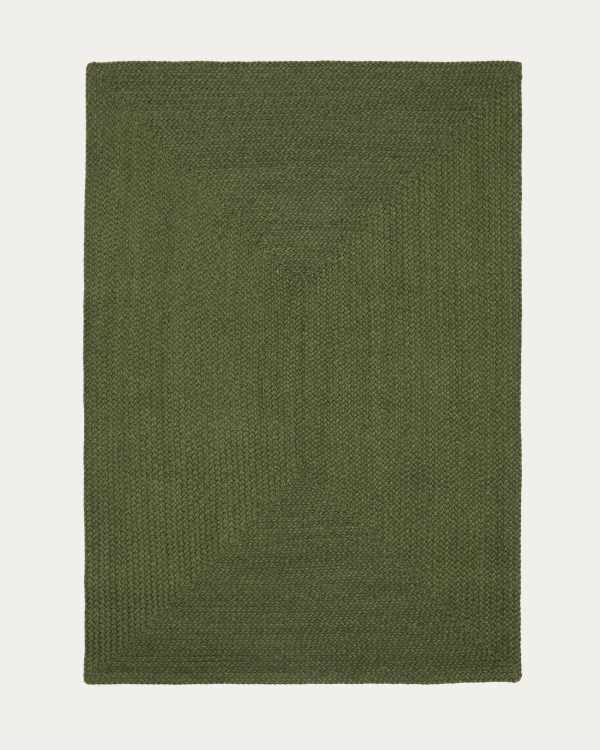 Despas green synthetic fibre rug 200 x 300cm