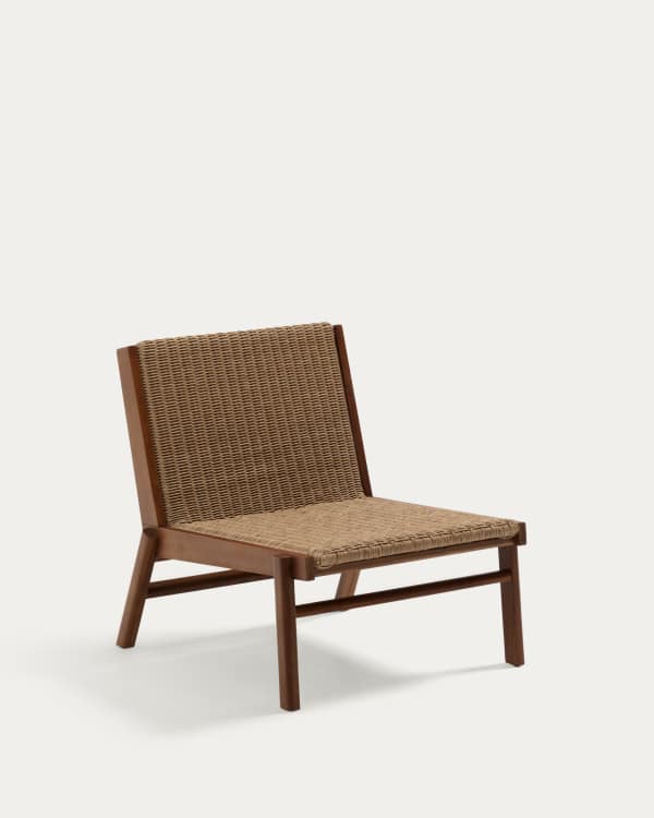 Itani armchair in FSC 100% solid acacia wood and synthetic rattan